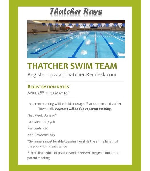 Swim team information