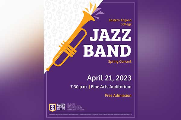 EAC invites the community to its annual Spring Jazz Band Concert