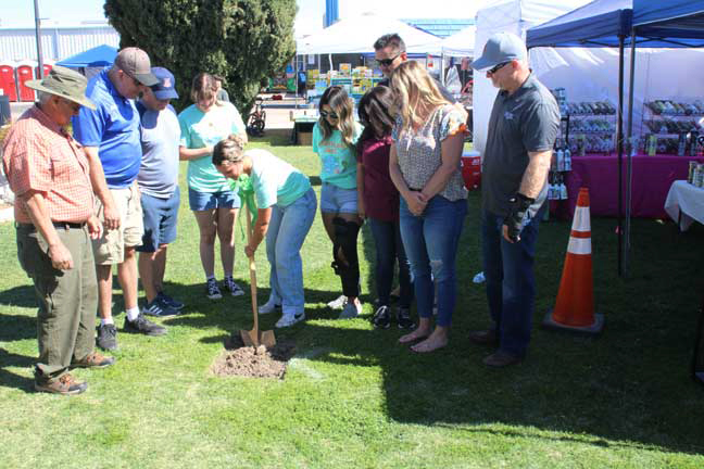 Two new trees at Fireman’s Park for Earth Day