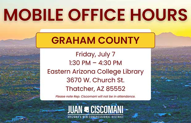 Juan Ciscomani’s office at EAC to provide assistance with federal agencies