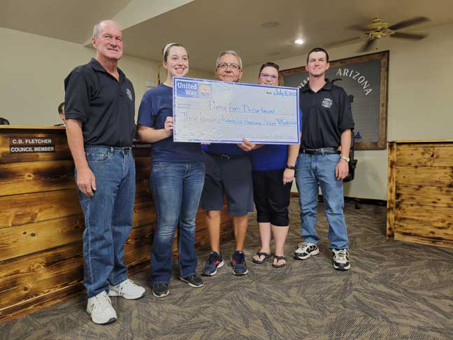 Pima firefighters can breathe easier thanks to United Way of Graham and Greenlee Counties