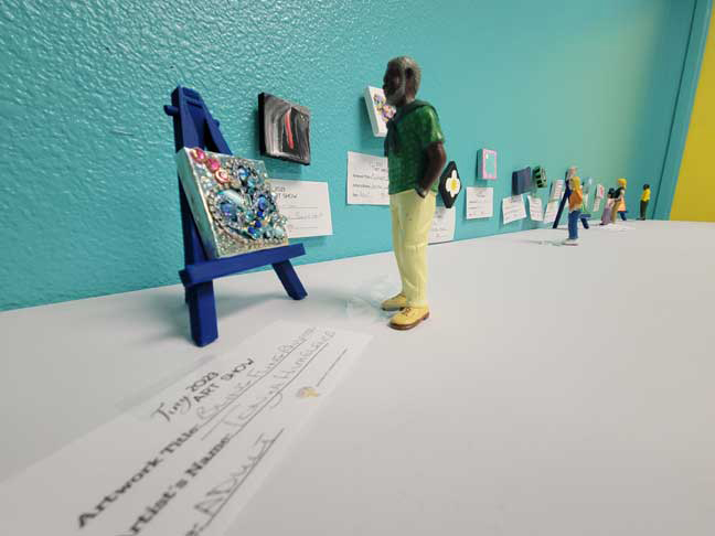 Tiny Art Show at Safford Library in July