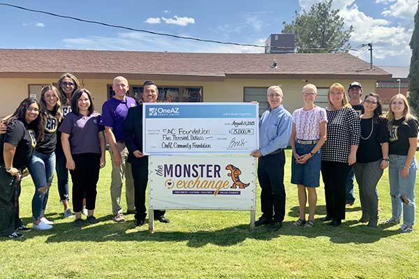 EAC’s Monster Exchange receives K Impact Grant from OneAZ