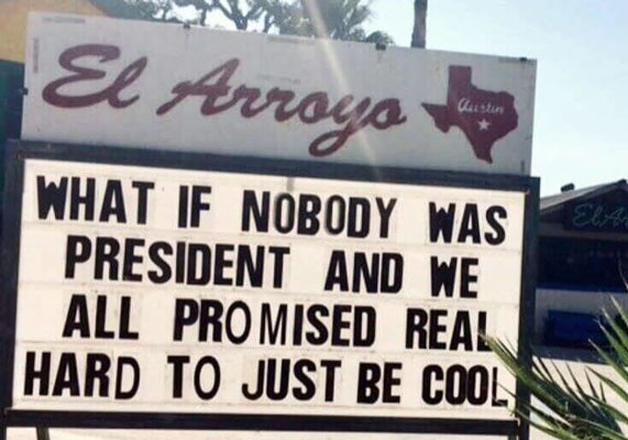 Editorial: What if nobody was president? Would we notice a difference?