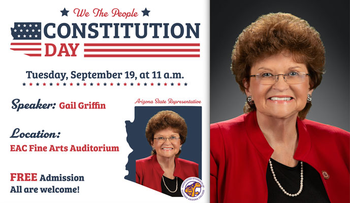 Arizona State Rep. Gail Griffin to speak at EAC’s Constitution Day celebration