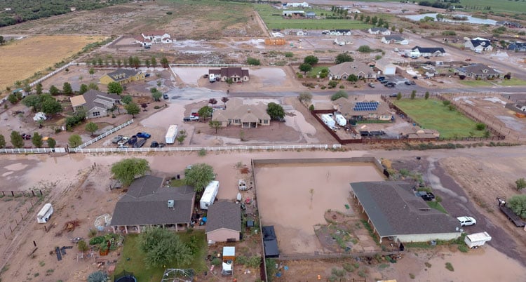Lingering storms inundate Pima with standing water