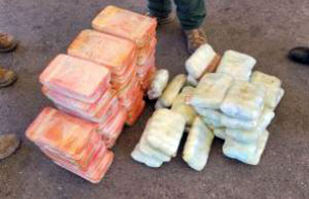 Large amount of abandoned fentanyl and meth seized near Amado