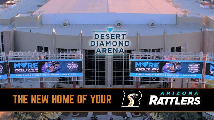 Arizona Rattlers move to Glendale and will play games in Desert Diamond Arena