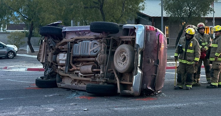 Early evening collision causes highway detour through Pima