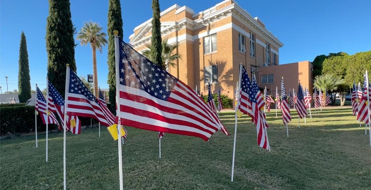 Safford Field of Honor on display