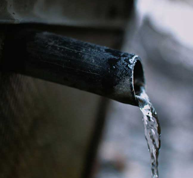 Water main break in Daley Estates