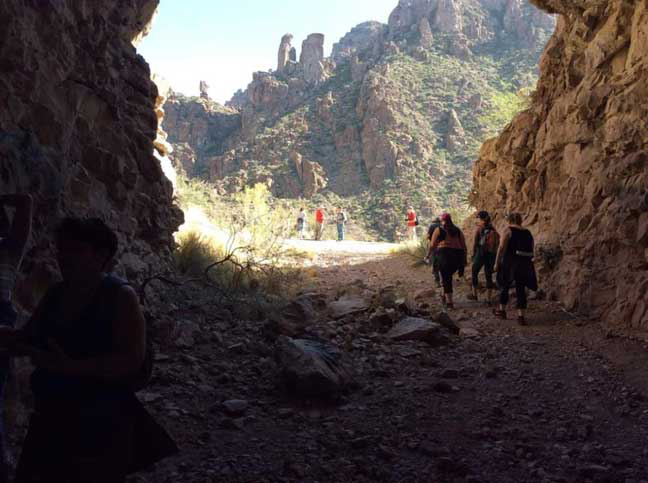 Hiking Club heading to Superior