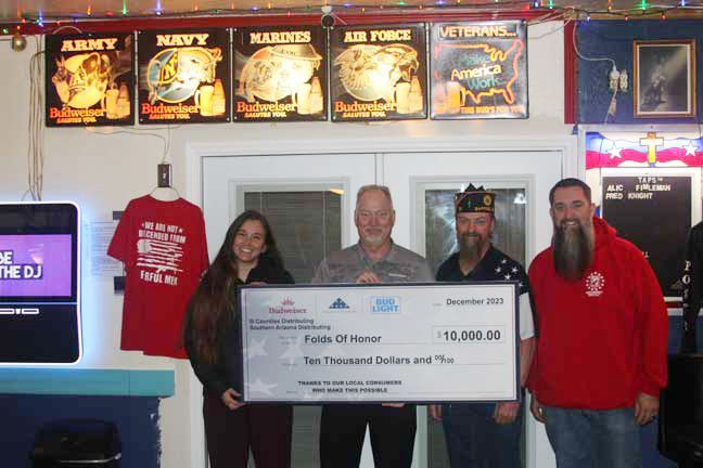 III Counties Distributing presents K to Folds of Honor