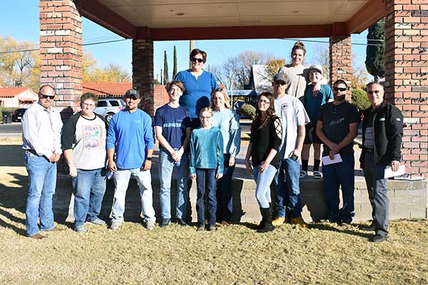 Light parade winners presented with checks