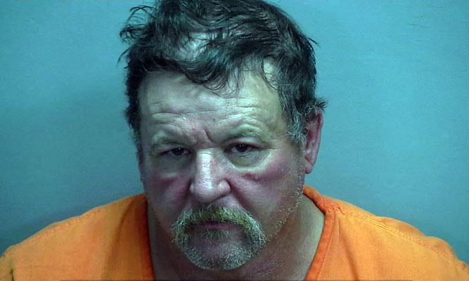 Man booked into jail after knocking down female bartender