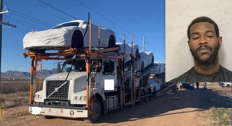 Robbery suspect assaults victim and steals semi truck hauling more than  million of high-end sports cars