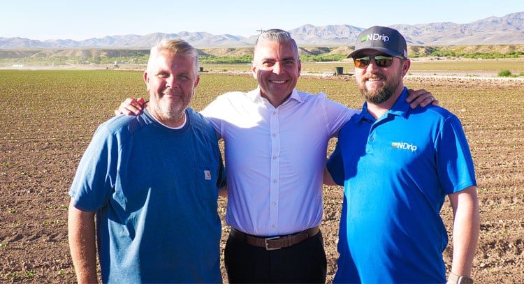 Rep. Ciscomani visits N-Drip cotton field near Pima