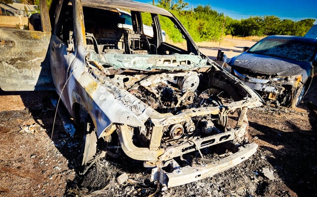 Truck fire spreads to home in Duncan