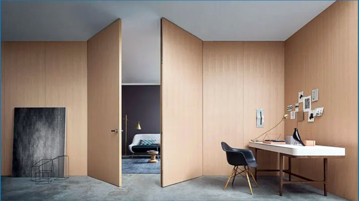 Concealed doors: original interior applications