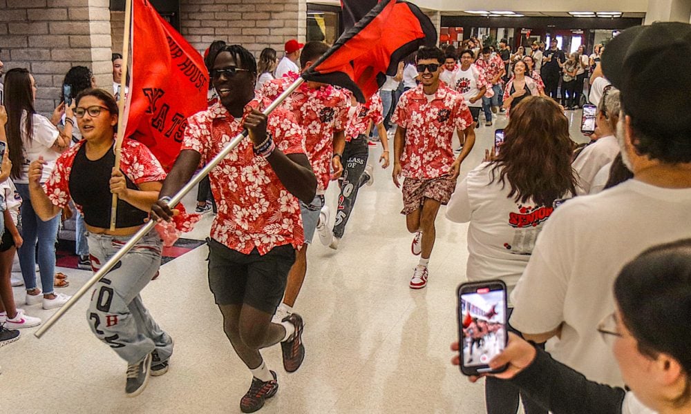MHS seniors run the halls to begin final year in high school