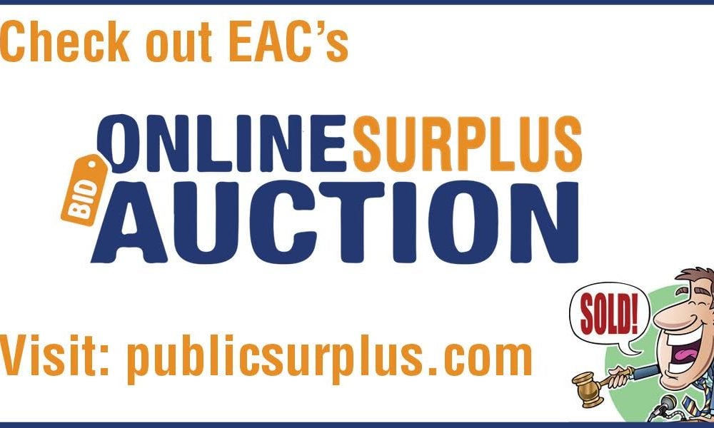 Discover EAC’s online surplus auction – New items added!