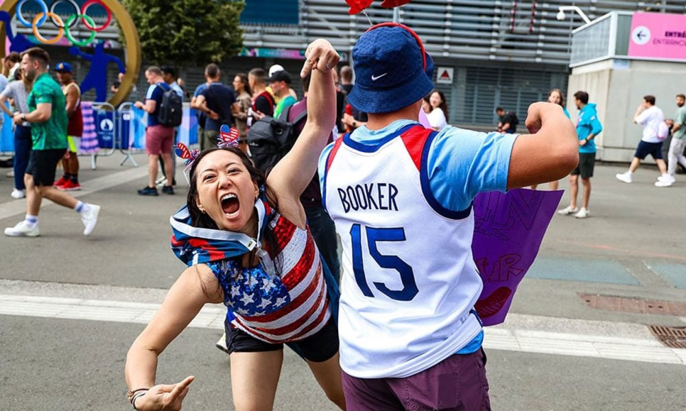 ‘I mean, I love them’: Suns fans from around the globe head to Lille to see Devin Booker and Kevin Durant at the Paris Olympics