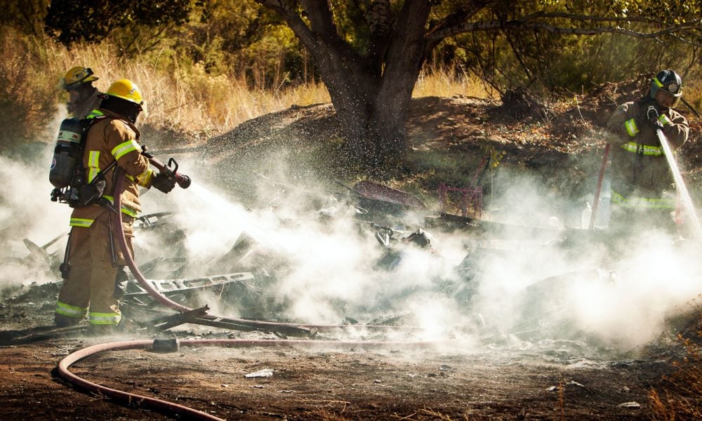 Fire destroys residential camp trailer in Pima