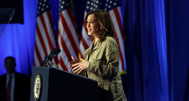 Vice President Kamala Harris touts failed bipartisan border bill as immigration solution in Arizona speech