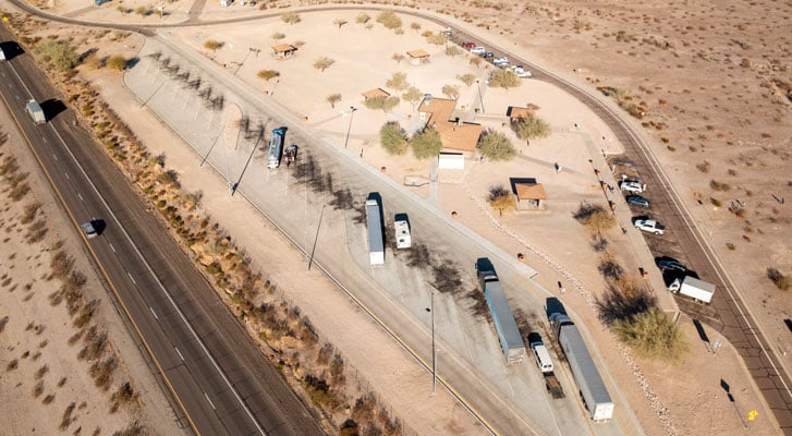 ADOT launches I-10 Truck Parking Availability System near rest areas
