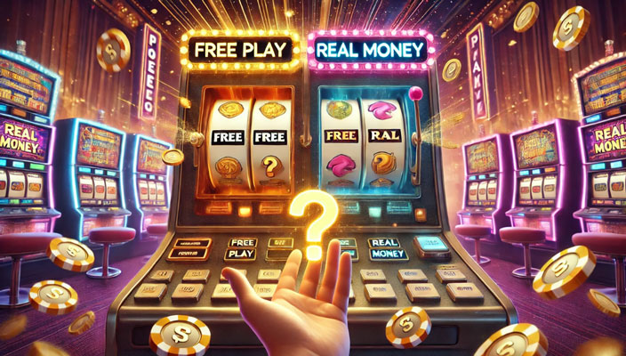Should I start playing slots for real money without trying the free versions?