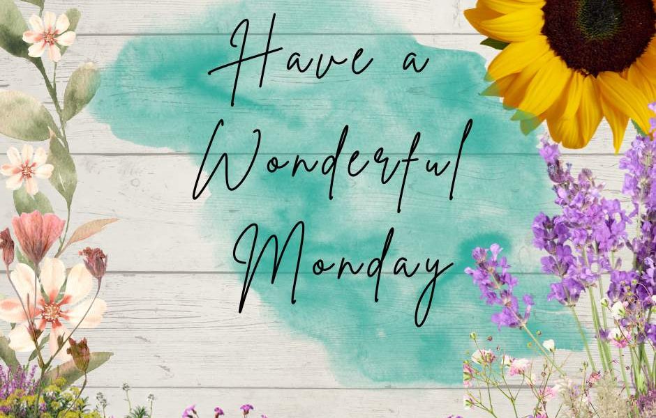 Hoping you have a wonderful Monday! #HappyMonday